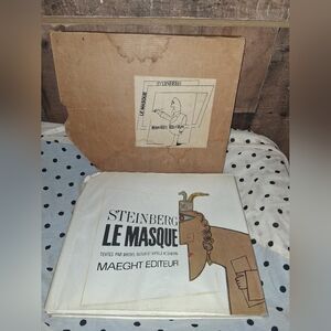Saul STEINBERG, Michel Butor / STEINBERG LE MASQUE Art Book 1966